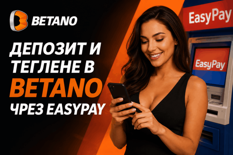 Депозит и теглене в Betano чрез EasyPay
