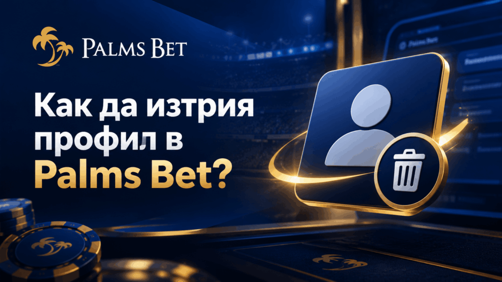 Как да изтрия профил в Palms Bet?
