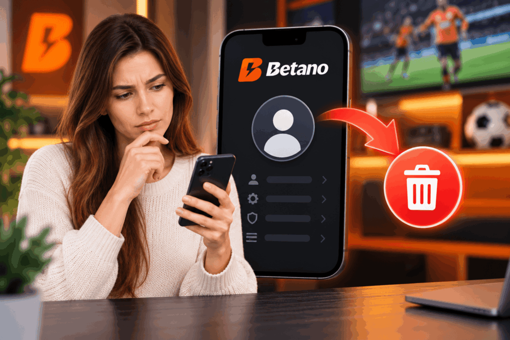 Как да изтрия профил в Betano?