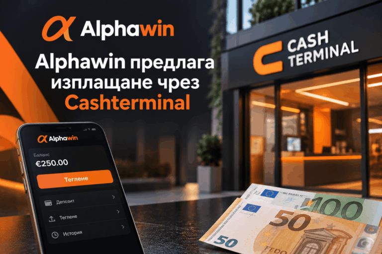 Alphawin предлага изплащане чрез Cashterminal