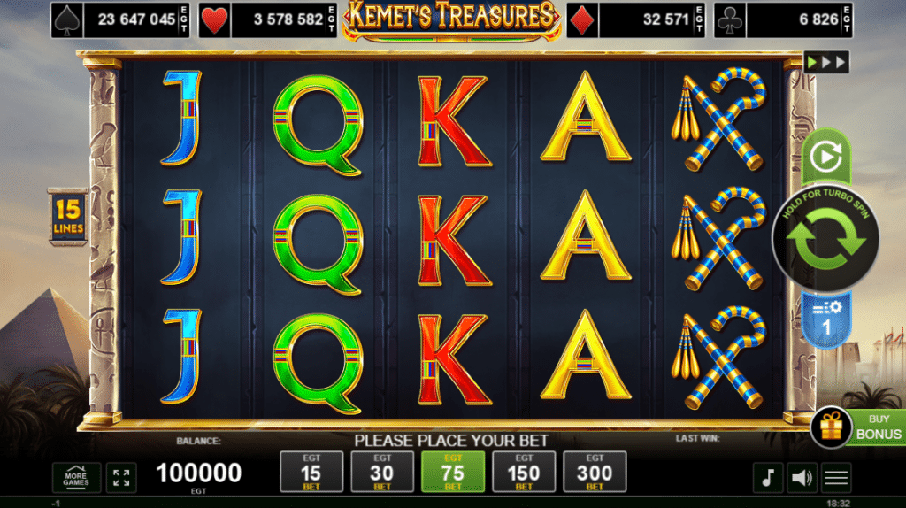 Kemet's Treasures слот ревю