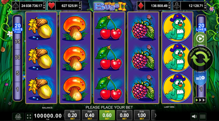 Crazy Bugs II казино игра