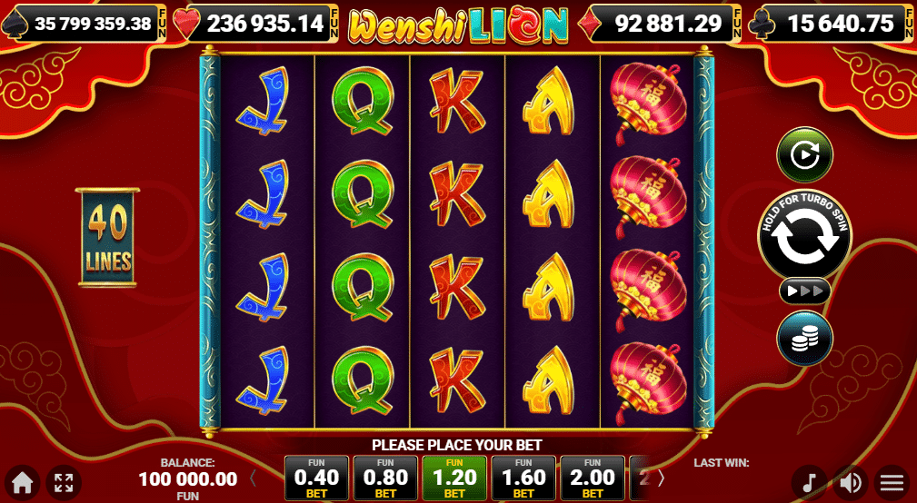 Wenshi Lion казино игра